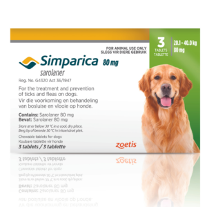 Simparica 80mg  Large 20 - 40kg 3's