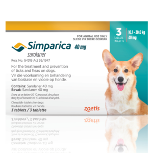 Simparica 40mg Medium 10 - 20kg 3's
