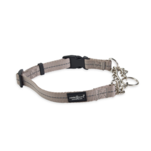 Dog's Life Reflective Martingale Chain Dog Collar - Grey
