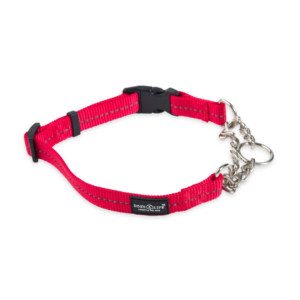 Dog's Life Reflective Martingale Chain Dog Collar - Red