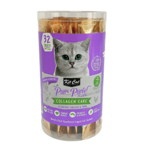 Kit Cat Purr Puree+Collagen Care Chick/Tuna 32 Sachets