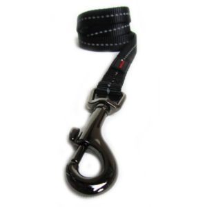 Dog's Life Reflective Supersoft Webbing Leash - Black