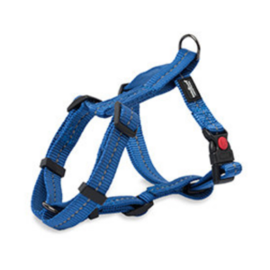 Dog's Life Reflective Supersoft Webbing H Harness - Yale Blue