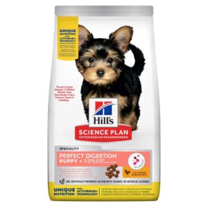 HILL'S SCIENCE PLAN Puppy Perfect Digestion with ActivBiome+ Technology Small & Mini Dry Dog Food Chicken & Brown Rice Flavour